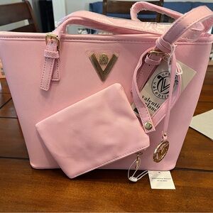 Valentino Pink Tote Bag with Matching Pouch